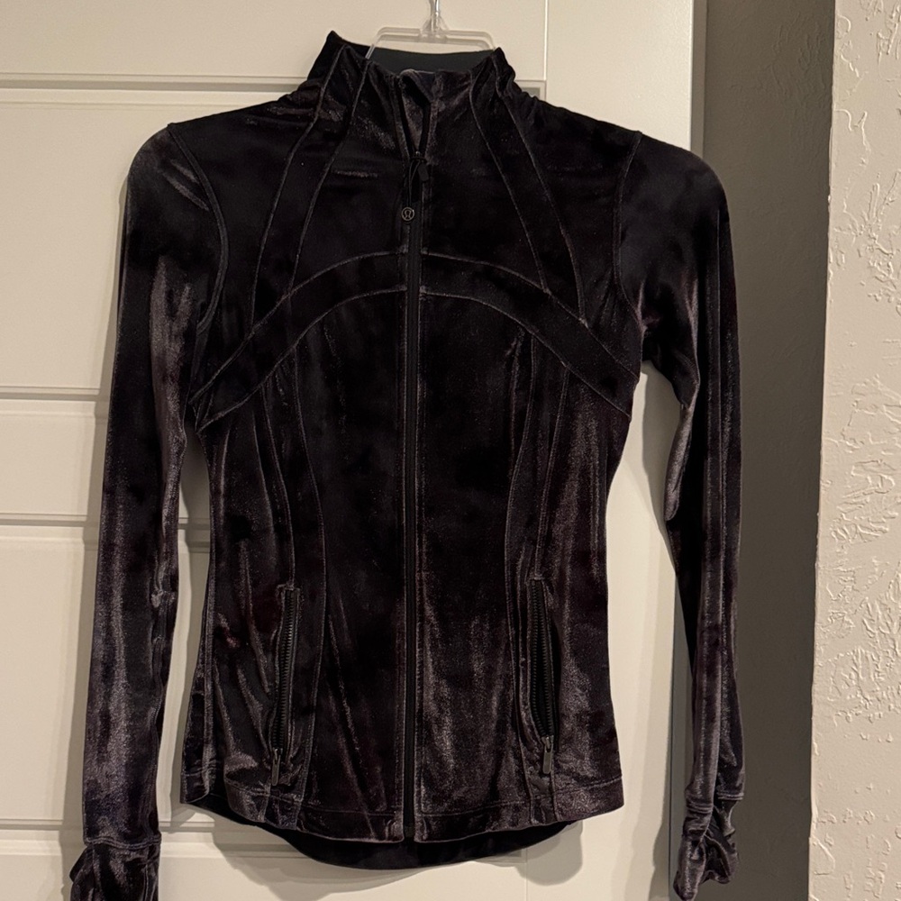Lululemon Athletica Black Velvet Jacket